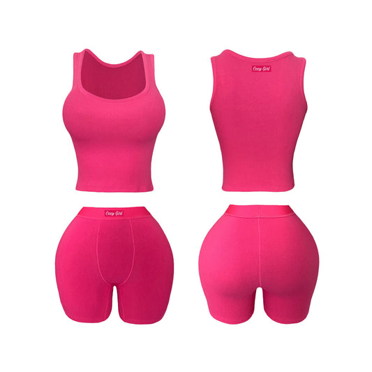 Hot Pink short set